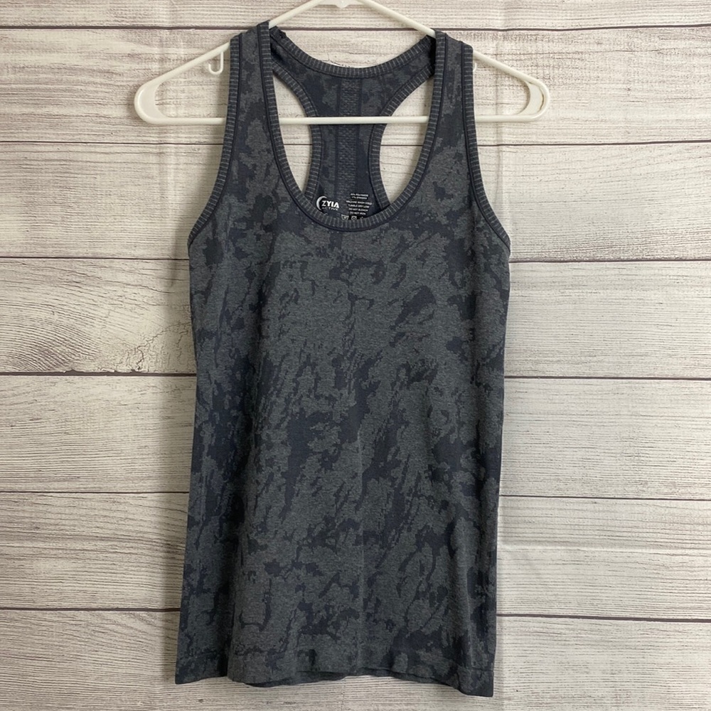 ZYIA Active Racerback - Grey Design - Size: Small